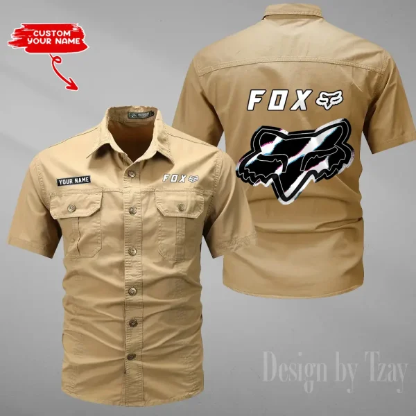 Fox Racing Summer Men's Wear Short Sleeve Cotton Military Travel MTTCCS024 - Image 5