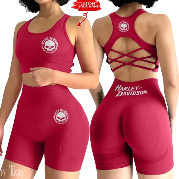 Harley Davidson Gym Fitness Sleeveless Workout Suit Sporstwear MTT2PWSYS009 - Image 2