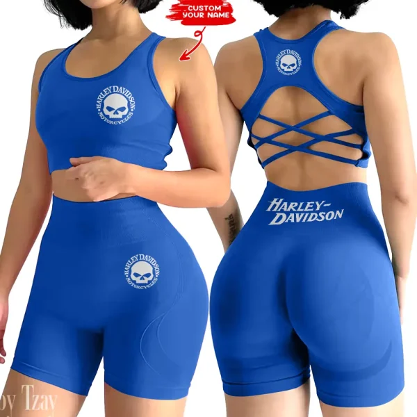Harley Davidson Gym Fitness Sleeveless Workout Suit Sporstwear MTT2PWSYS009 - Image 4