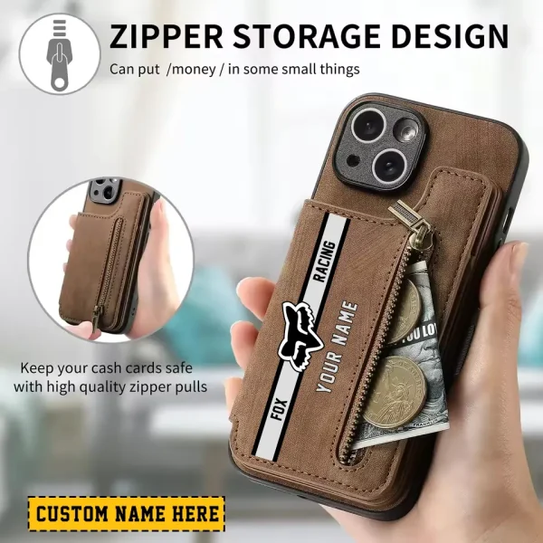Fox Racing Luxury Magnetic Holder Leather 4 Card Slots Cover MTTCLWPC001 - Image 2
